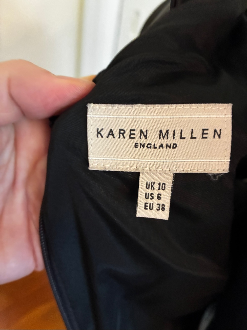 Karen Millen Black Satin Maxi Dress size 6 US - Picture 8 of 9